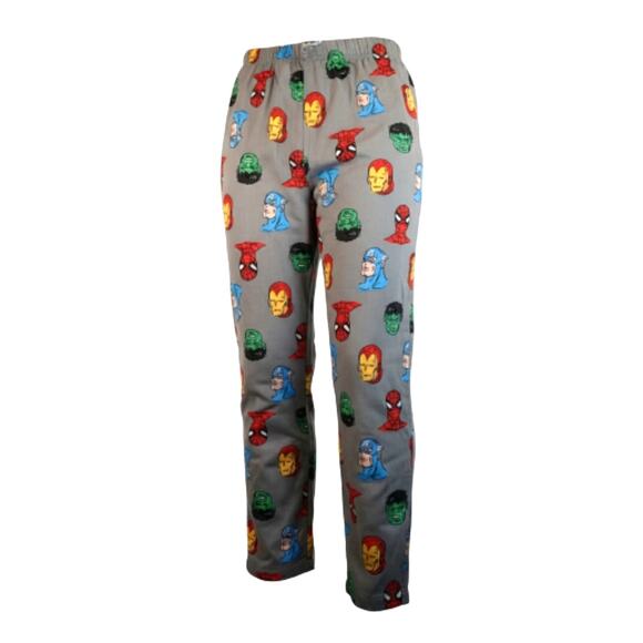 GAP Kids Marvel Gray w/Awesome Super Hero Graphics Pajama Pants - Size 14 - Picture 2 of 6